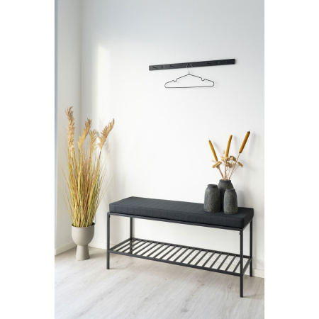 House Nordic Vita rack, oțel, negru 70x4x4 cm [1]