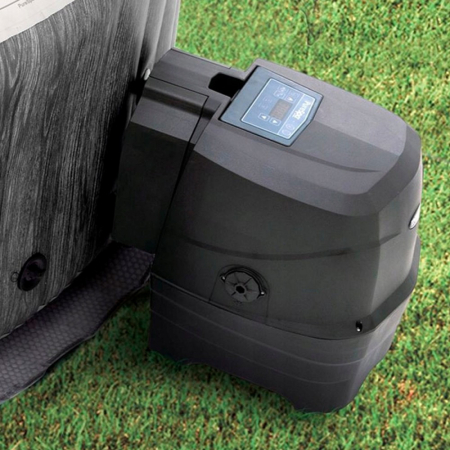 Intex Cadă cu hidromasaj gonflabilă PureSpa din lemn gri [7]