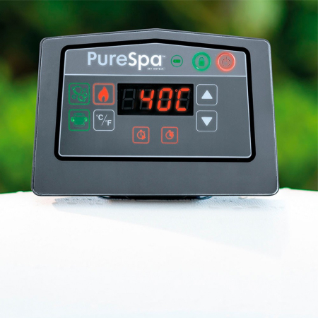 Intex Cadă cu hidromasaj gonflabilă PureSpa din lemn gri [6]