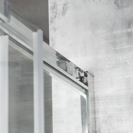 Kerra Aruba 80 Chrome Cabină de duș curbată cu tavă Alan [5]