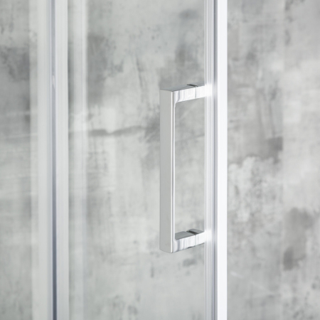 Kerra Aruba 80 Chrome Cabină de duș curbată cu tavă Alan [8]