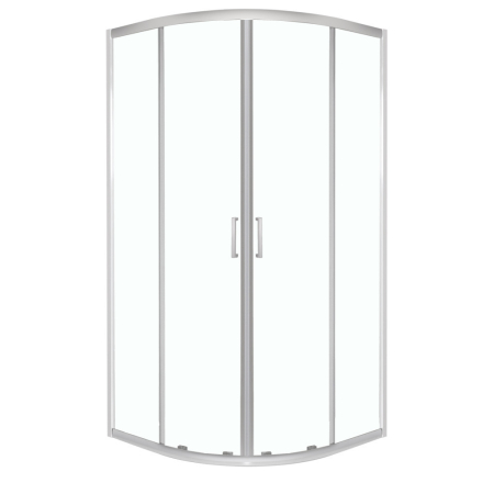 Cabină de duș semirotundă - Kerra Aruba 80 crom curbat cabină de duș fără tavă