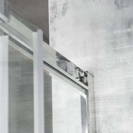 Kerra Aruba 80 GL cabină de duș curbată cromată cu tavă PS [5]