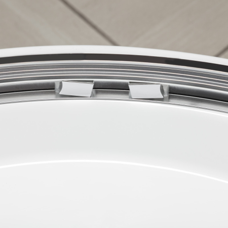 Kerra Aruba 80 GL cabină de duș curbată cromată cu tavă PS [6]