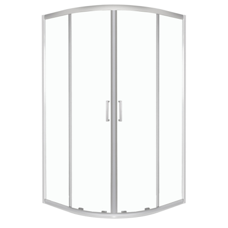 Cabină de duș semirotundă - Kerra Aruba 80 GL cabină de duș curbată cromată fără tavă
