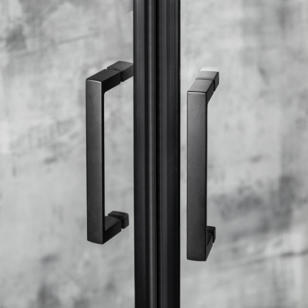 Kerra Aruba 80 GL cabină de duș curbată neagră cu tavă adâncă [6]