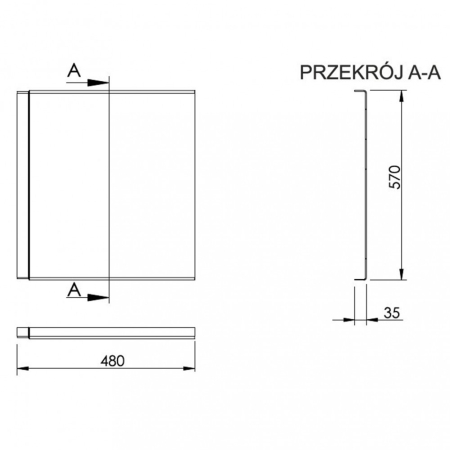 Kerra Barbade 100 Panou lateral scurt pentru cadă asimetrică [1]