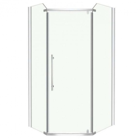 Produse temporar indisponibile - Kerra Cabină de duș asimetrică pătrată Glasgow 80x100 cm fără cădiță de duș