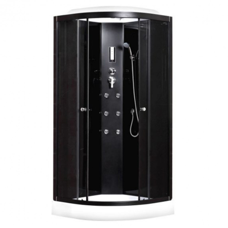 Baie - Kerra Cabină de duș cu hidromasaj curbată Oviedo 90x90 cm