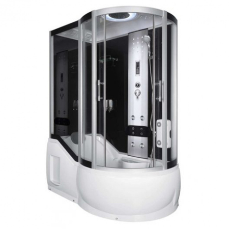 Cabină de duș cu hidromasaj și cadă - Kerra Cabină de duș cu hidromasaj Fantasia-Lewa 85x150 cm, stânga