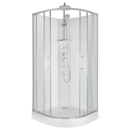 Cabina dus cu hidromasaj - Kerra Cabină de duș cu hidromasaj Wega White 90x90