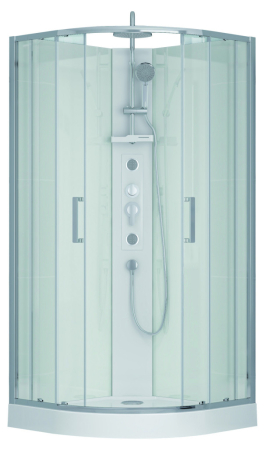 Kerra Cabină de duș cu hidromasaj Wega White 90x90 [7]