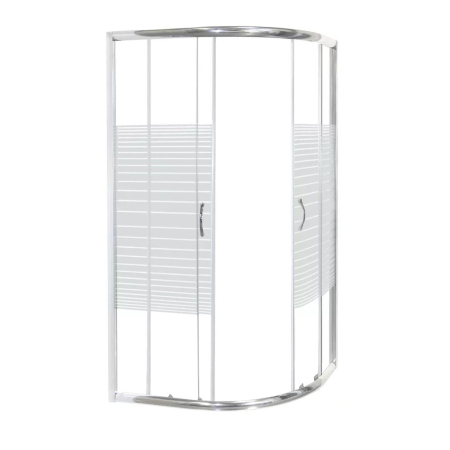 Baie - Kerra Cabină de duș curbată universală Madera 100x80 fără cădiță