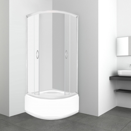 Kerra Cabină de duș Lava 90x90 cm cu tavă adâncă curbată [2]