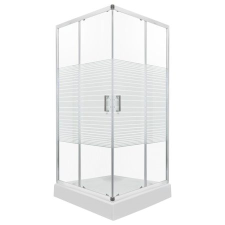 Kerra Cabină de duș pătrată Madera 90x90 cm cu cădiță de duș [2]