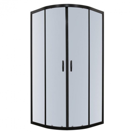 Baie - Kerra Cabină de duș Tiara 90x90 cm cu ușă glisantă curbată, fără cădiță de duș