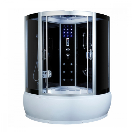 Produse temporar indisponibile - Kerra Cadă de baie cu hidromasaj curbată P135 135x135 cm
