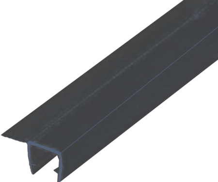 Baie - Kerra Cap de duș negru în formă de F UP F 4/5 pentru ușile de duș Kerra