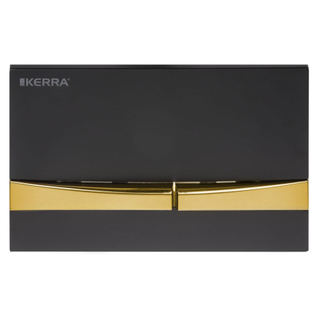 Produse temporar indisponibile - Kerra Capac de toaletă Adriatic negru-auriu pentru setul K-50 Slim