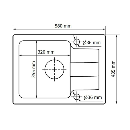 Kerra Chiuvetă Coast 25 cu un singur bazin din granit cu tavă de scurgere și robinet Mona - bej [3]