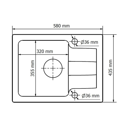 Kerra Chiuvetă din granit Coast 25 cu o cuvă, tip picurare, bej [3]