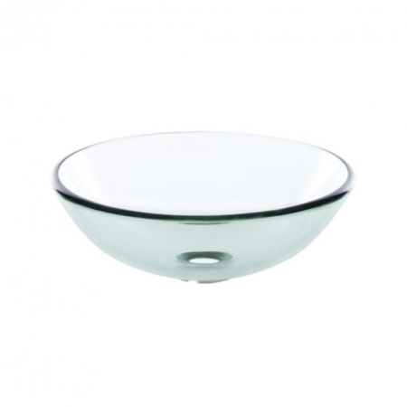 Baie - Kerra Chiuvetă rotundă din sticlă Megan, blat