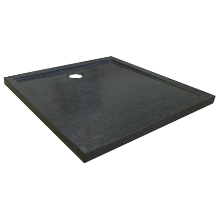 Produse temporar indisponibile - Kerra David 80 pătrat negru acrilic tava de duș design scăzut