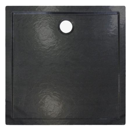Kerra David 80 pătrat negru acrilic tava de duș design scăzut [1]