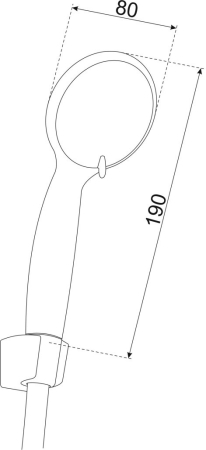 Kerra Duș de mână NERO cu furtun [1]