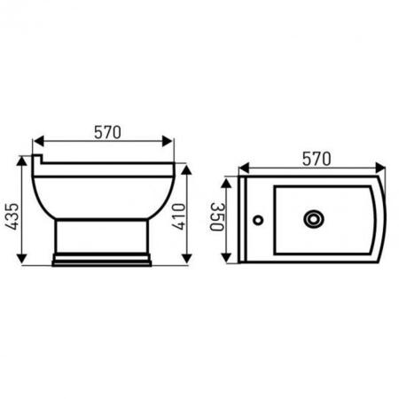 Kerra KLEOPATRA12 Kleopatra 12 bideu pe picioare cm [1]