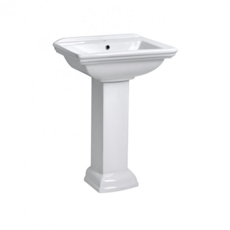 Lavoar ceramic - Kerra Lavoar ceramic Kleopatra 13, cu piedestal