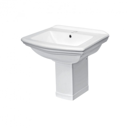 Lavoar ceramic - Kerra Lavoar ceramic Kleopatra 14, cu piedestal 60x47 cm