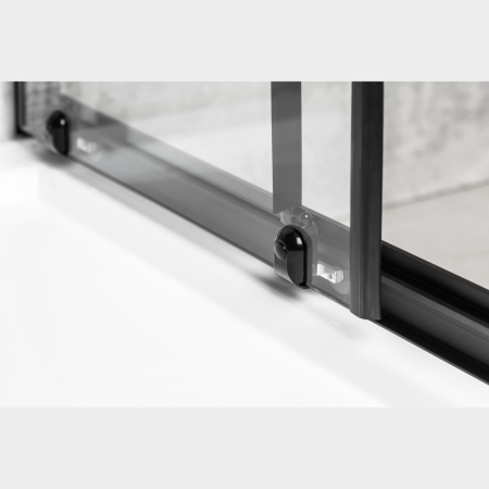 Kerra Olga SQ Element 100x100 negru pătrat cabină de duș fără tavă [2]