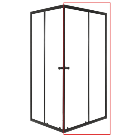 Kerra Olga SQ Element 80 ușă de duș negru [1]