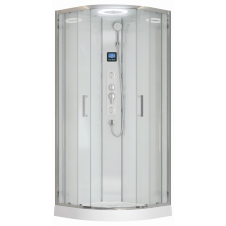 Cabina dus cu hidromasaj - Kerra Orion White 90x90 cabină de duș cu hidromasaj