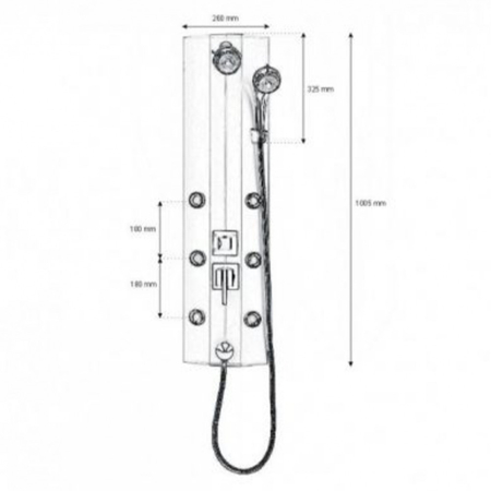 Kerra Panou de duș cu hidromasaj MoonLight [1]