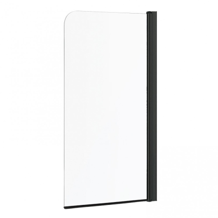 Paravan pentru cadă - Kerra Paravan de cadă Cristal 80x150 cm Negru