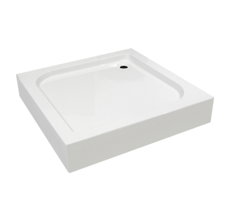 Kerra Pixel SQ 80 cabină de duș pătrată albă cu tavă Victor plus [2]