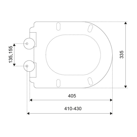 Kerra Scaun de toaletă cu închidere moale Makalu [1]