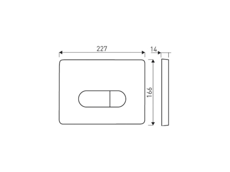 Kerra Set rezervor de toaletă de perete Cleopatra Pacific Chrome [5]