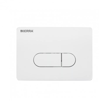 Kerra Set rezervor de toaletă Delos Pacific White pentru perete [3]