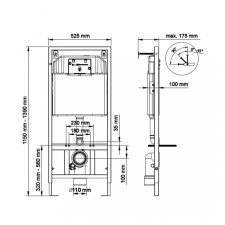 Kerra Set rezervor WC suspendat Delos Chrome [3]