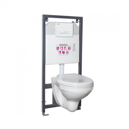 Produse temporar indisponibile - Kerra Set rezervor WC suspendat Julia Adriatic White