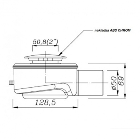 Kerra Sifon pentru tava de duș Speed 50 click-clack [1]