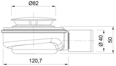 Kerra Sifon de duș Speed 50 negru [1]