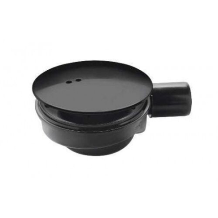 Baie - Kerra Sifon pentru cădiță de duș Speed 90 joasă neagră