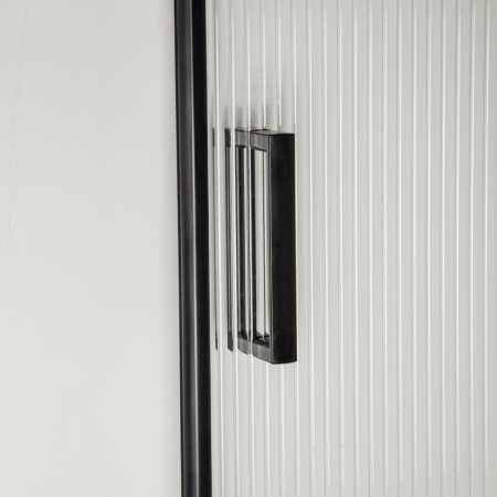 Kerra Soho Black 80 cabină de duș curbată fără tavă de duș [4]