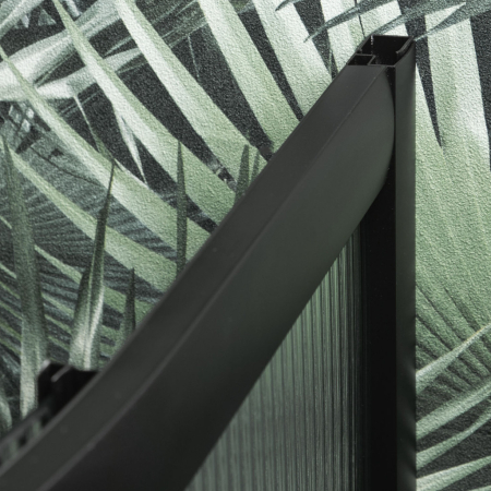 Kerra Soho Black 80 cabină de duș curbată fără tavă de duș [3]