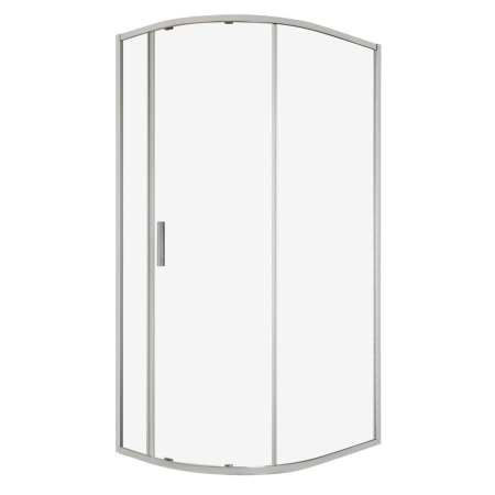 Cabină de duș asimetrică - Kerra Solid RPA 100x80 cabină de duș curbată cu o singură ușă asimetrică fără tavă