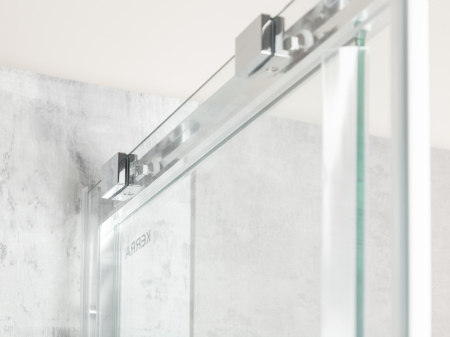 Kerra Solid SQ 80 Chrome cabină de duș pătrată cu tavă de duș [2]